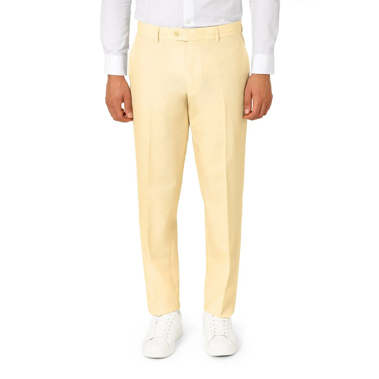 Op deze afbeelding zie je een Kostuums, van het merk Opposuits. Pastellow Man Kostuum