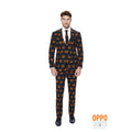 Halloween Schwarz-Jack-O-Opposuit Herrenkostüm