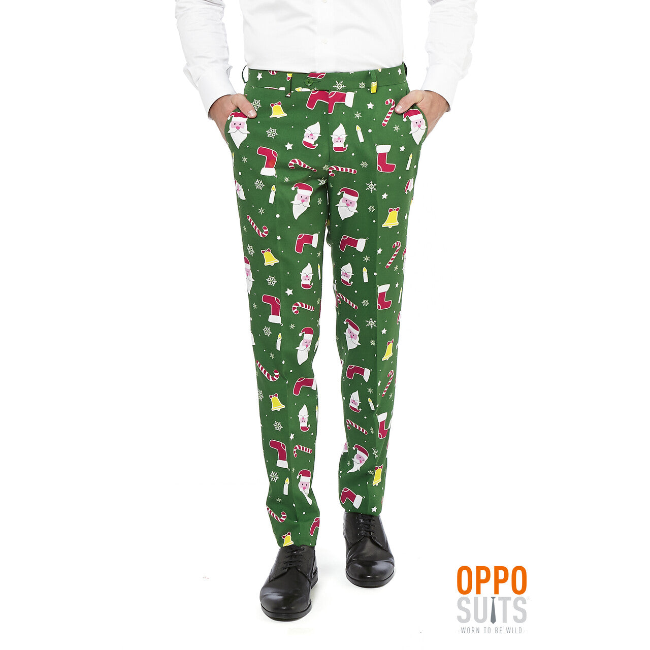 Op deze afbeelding zie je een Kostuums, van het merk Opposuits. Doldwaze Santaboss Kerst Opposuit Man Kostuum