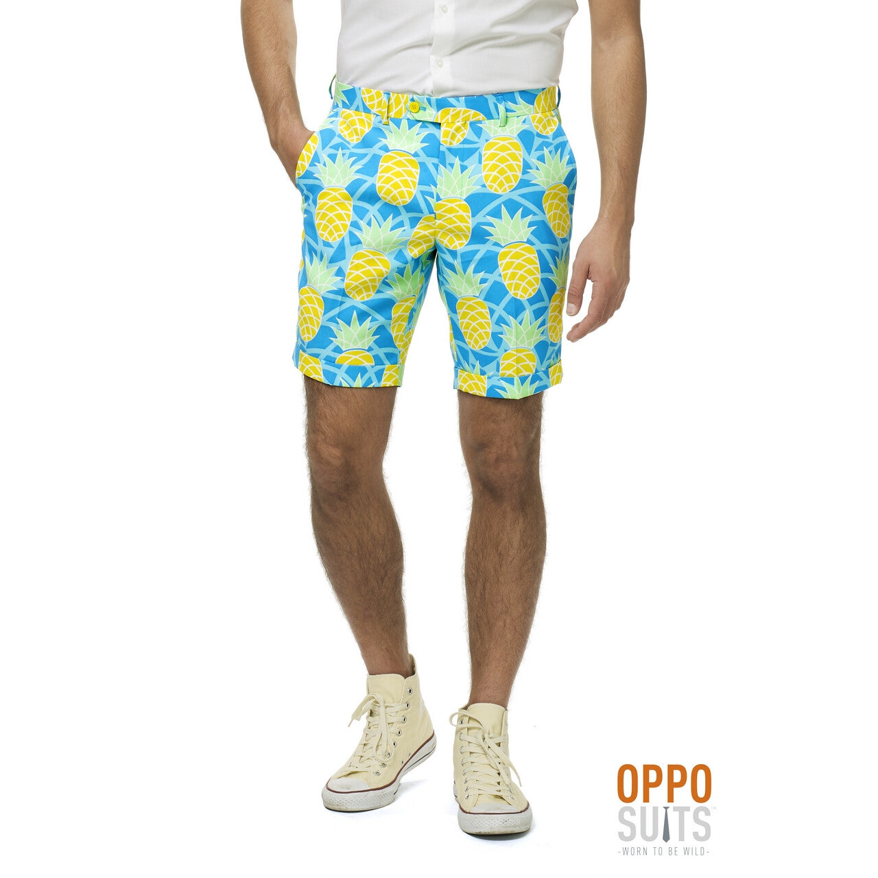 Op deze afbeelding zie je een Kostuums, van het merk Opposuits. Tropisch Lange Zomer Ananas Zomer Man Kostuum