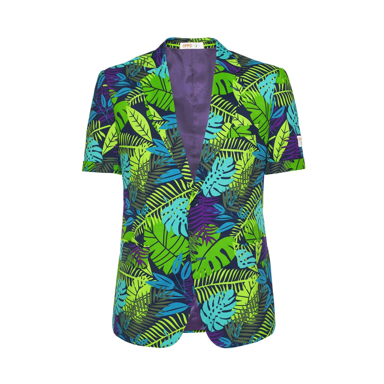 Op deze afbeelding zie je een Kostuums, van het merk Opposuits. Juicy Jungle Tropische Varens Zomer Man Kostuum