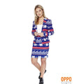 Schneeflocke Miss Rudolph Opposuit Damenkostüm