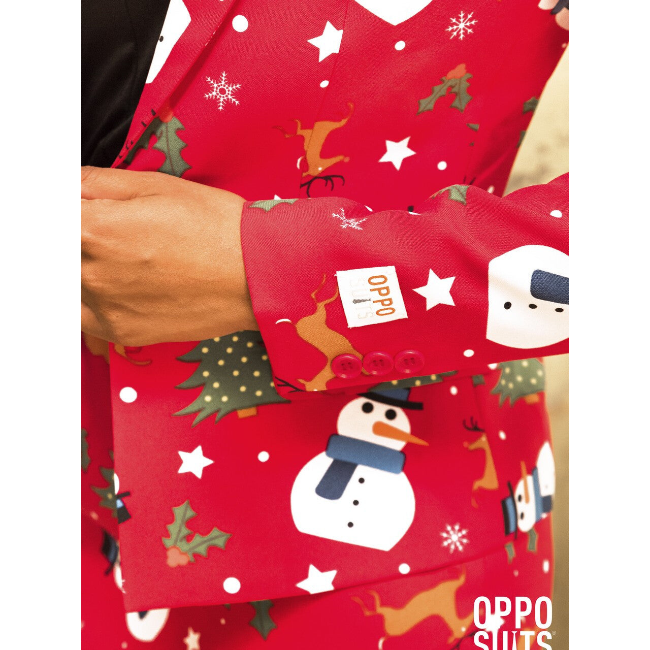 Op deze afbeelding zie je een Kostuums, van het merk Opposuits. December Christmiss Opposuit Vrouw Kostuum