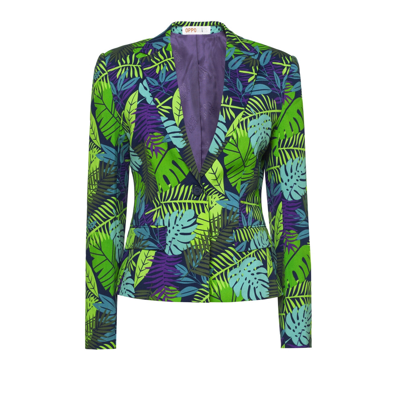 Op deze afbeelding zie je een Kostuums, van het merk Opposuits. Juicy Jungle Tropische Varens Vrouw Kostuum