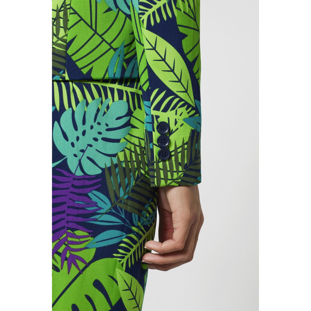 Op deze afbeelding zie je een Kostuums, van het merk Opposuits. Juicy Jungle Tropische Varens Vrouw Kostuum