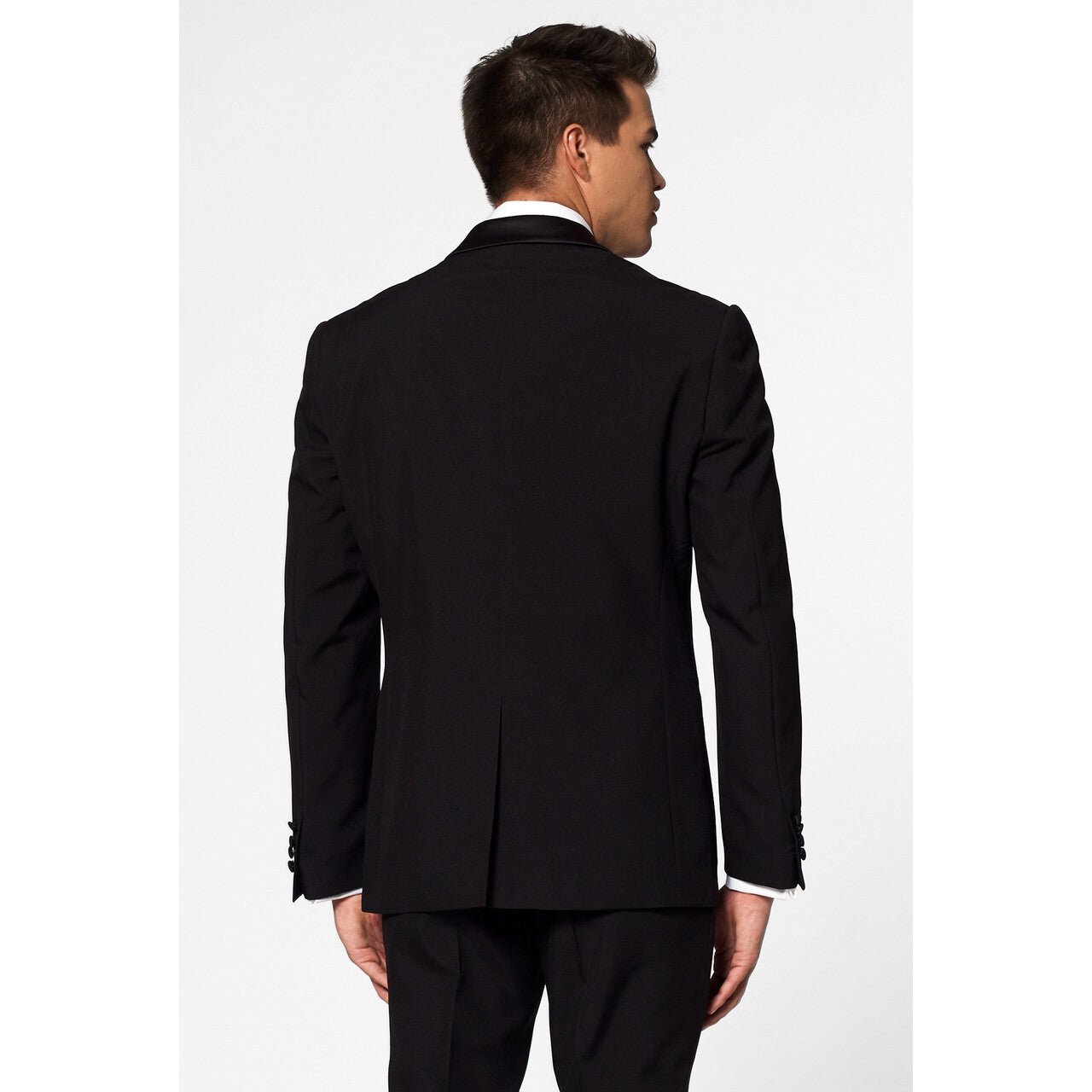 Op deze afbeelding zie je een Kostuums, van het merk Opposuits. Jet Set Black Cocktail Party Man Kostuum