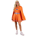 Superheldin Miss Orange Fan Damenkostüm
