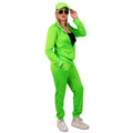 Froschfrischer Neongrüner Trainingsanzug Damenkostüm