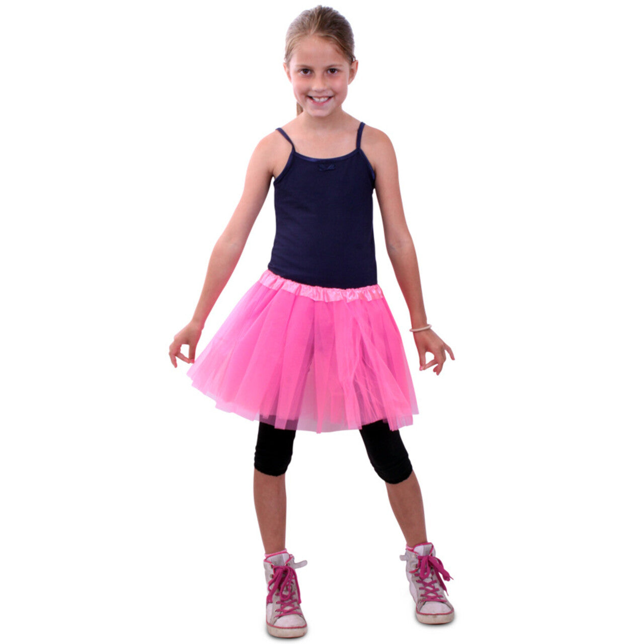 Op deze afbeelding zie je een Kostuums, van het merk PartyXplosion. Tule Rokje Kinderen Roze Meisje