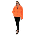 Pelzmantel Frau Oranges Plüsch Damen