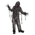 Verkohlter Zombie: Hose, Shirt, Handschuhe, Maske Herrenkostüm