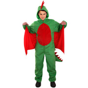 Op deze afbeelding zie je een Kostuums, van het merk PartyXplosion. Drago De Draak Pluche Man Kostuum