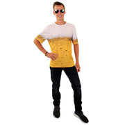 Op deze afbeelding zie je een Accessoires, van het merk PartyXplosion. Goud Gele Rakker Bier T-Shirt