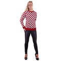 Stricker Pullover Rotweiß Karierte Brabant