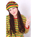 Reggae Bob Mütze Mit Rasta-Locken
