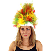 Op deze afbeelding zie je een Accessoires, van het merk PartyXplosion. Hoed Rood Geel Groen Bont Opgemaakt