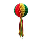 Op deze afbeelding zie je een Decoratie, van het merk PartyXplosion. Decoratie Bol Rood Geel Groen 50 Centimeter