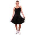 Schwarzer Rock’n’roll Petticoat Mit 3 Stufen Tüll Damen
