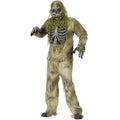 Von Würmern Abgenagtes Zombieskelett Unisex Kostüm