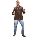 Landbluse -Linedance Brown Herren