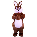 Flauschiger Brauner Hase Mit Bäuchlein Unisex Kostüm