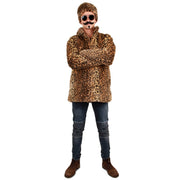 Op deze afbeelding zie je een Kostuums, van het merk PartyXplosion. Foute Pimp Bontjas Pooier Panter