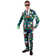 Op deze afbeelding zie je een Kostuums, van het merk PartyXplosion. Speelkaarten Poker Casino Gok Man Kostuum