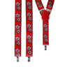 Bretel Tirolischer Rot Mit Blumen