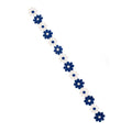 Blumenband 3m Blau Und Weiß