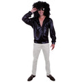 Glitzerbluse Schwarz Slash Herren