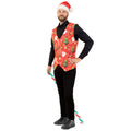 Weste Im Weihnachtsstil Rot Herren