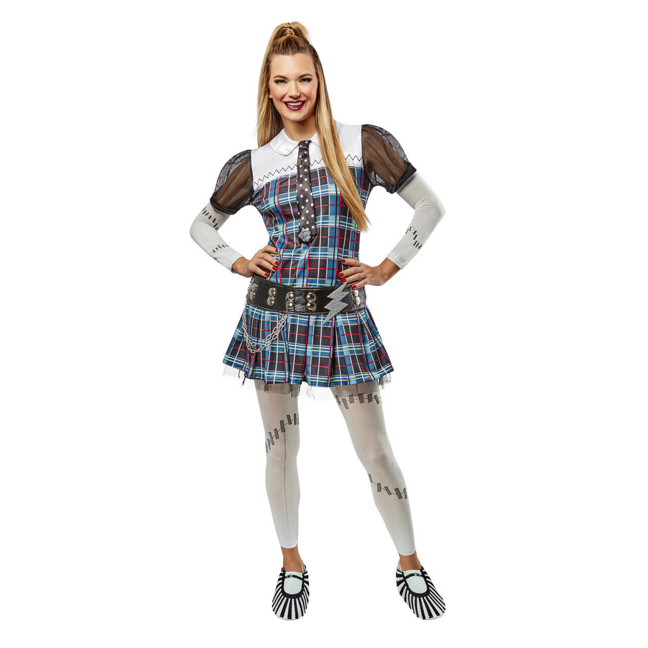 Op deze afbeelding zie je een Kostuums, van het merk Rubies. Monster High™ Frankie Stein Vrouw Kostuum
