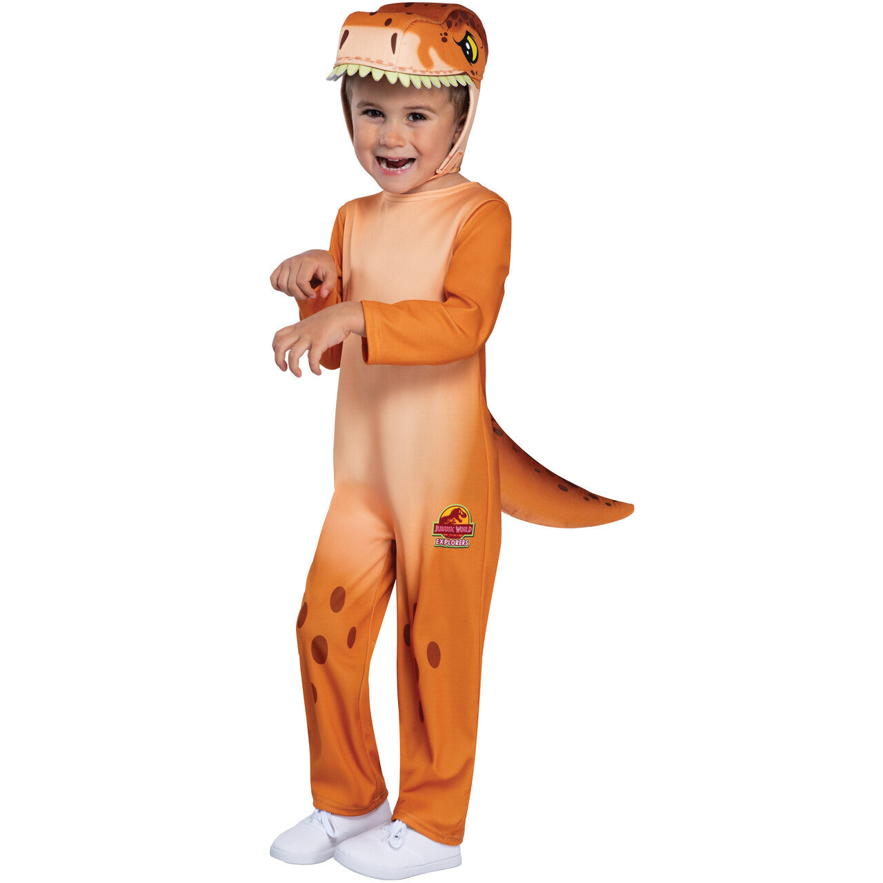 Op deze afbeelding zie je een Kostuums, van het merk Rubies. Jurassic Park Dino Kind Kostuum