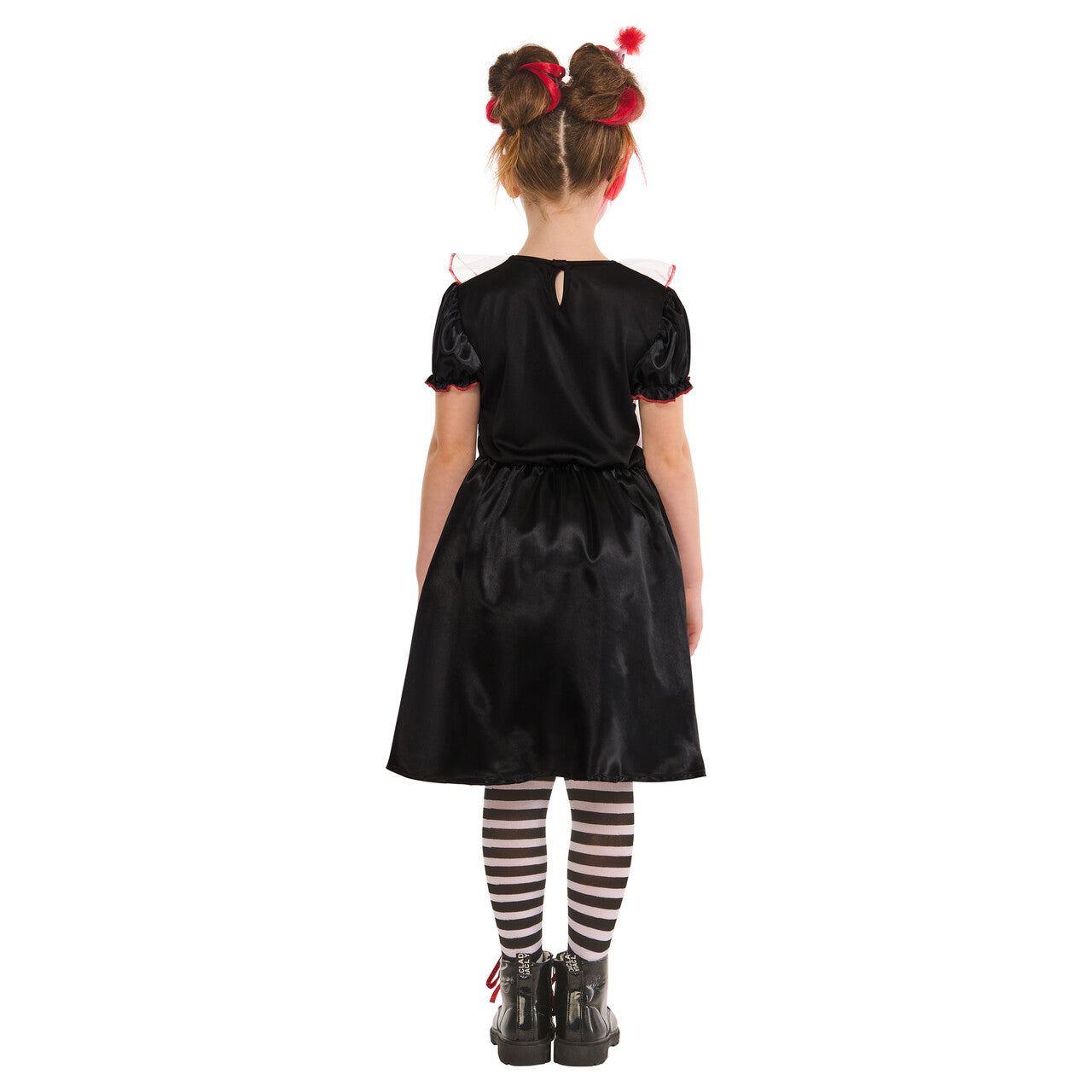 Op deze afbeelding zie je een Kostuums, van het merk Rubies. Monochrome Clown Meisje Kostuum