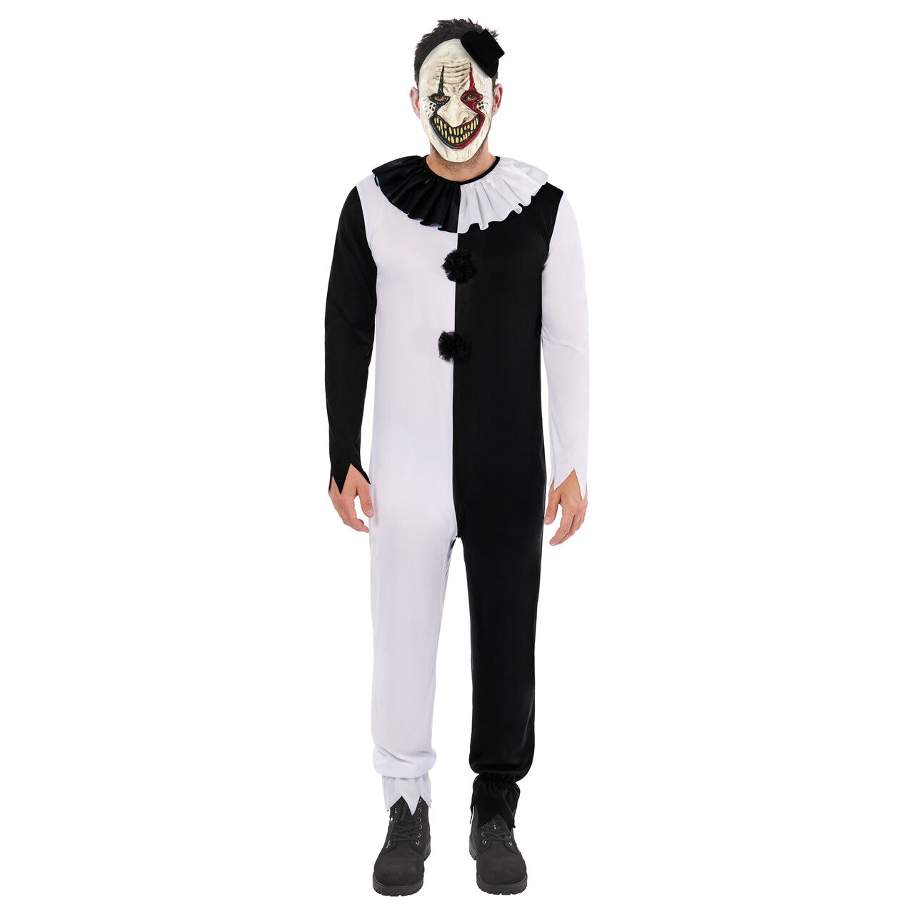 Op deze afbeelding zie je een Kostuums, van het merk Rubies. Terror Clown Man Kostuum