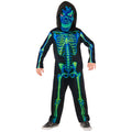 Neon Green Skeleton Jongen Kostuum