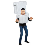 Op deze afbeelding zie je een Kostuums, van het merk Rubies. Skibidi Toilet™ Blow-Up Man Kostuum