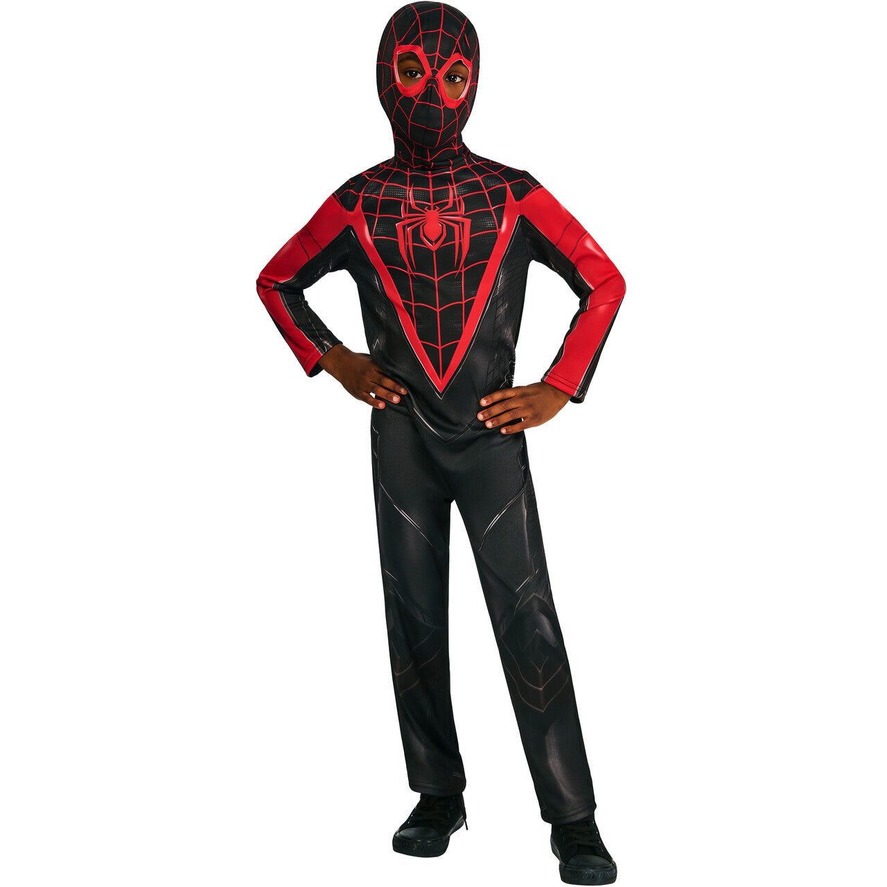Op deze afbeelding zie je een Kostuums, van het merk Rubies. Marvel™ Miles Morales Gamerverse Jongen Kostuum
