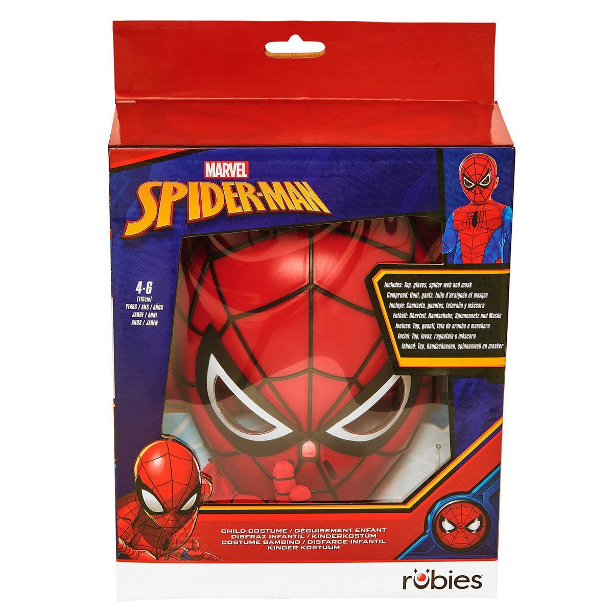 Op deze afbeelding zie je een Kostuums, van het merk Rubies. Spider-Man™ Gift Set Jongen Kostuum