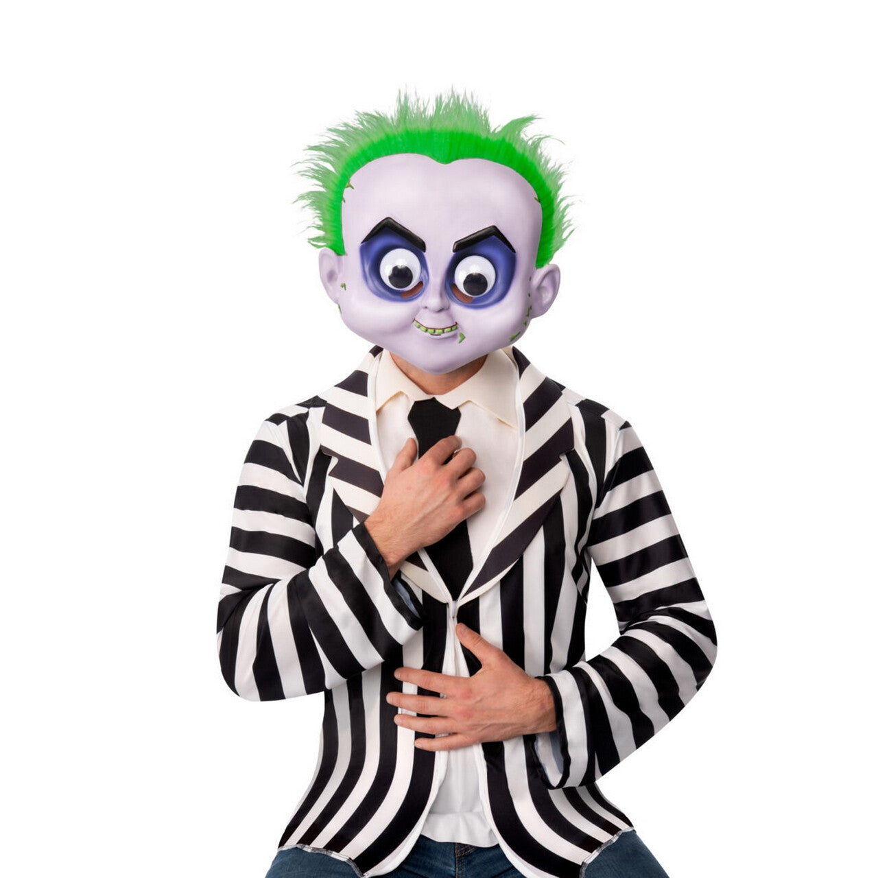 Op deze afbeelding zie je een Accessoires, van het merk Rubies. Grappige Beetlejuice Masker
