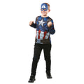 Captain America Top Und Maske Kostüm für Jungen