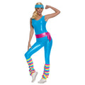 Blaue Fitness Barbie Deluxe Damenkostüm