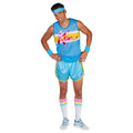 Blue Fitboy Ken Deluxe Herrenkostüm