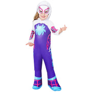 Op deze afbeelding zie je een Kostuums, van het merk Rubies. Marvel Ghost-Spider™ Meisje Kostuum