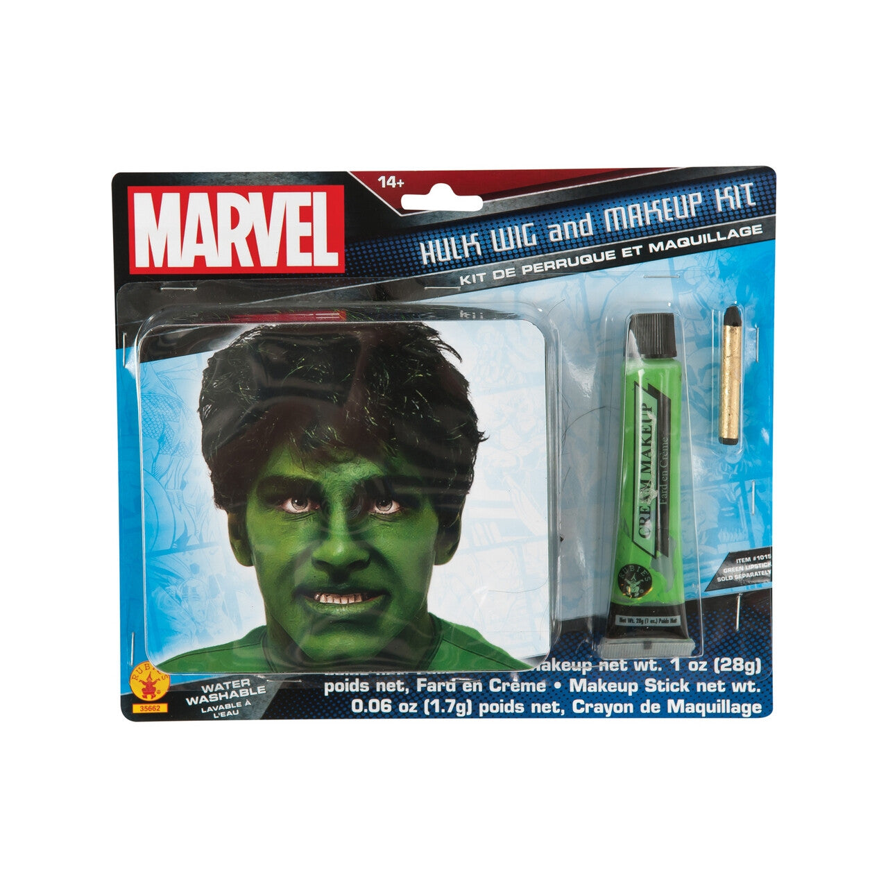 Op deze afbeelding zie je een Accessoires, van het merk Rubies. Hulk Paint It Green Schmink