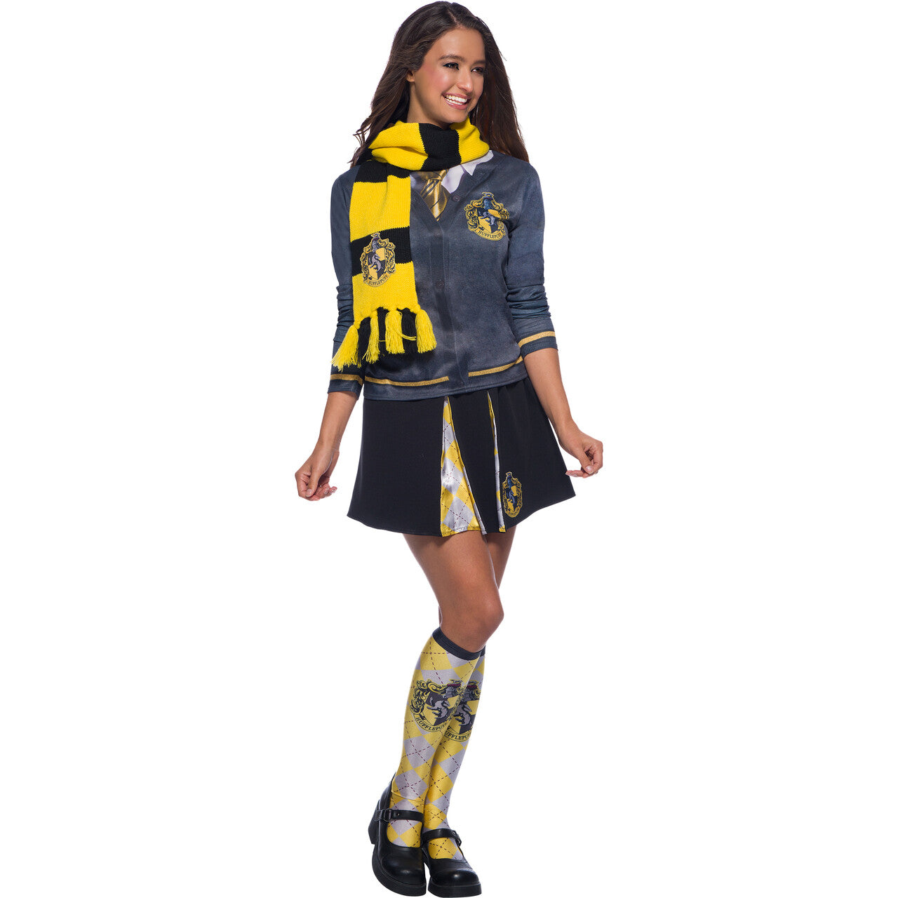 Op deze afbeelding zie je een Accessoires, van het merk Rubies. Hufflepuff Sjaal Harry Potter