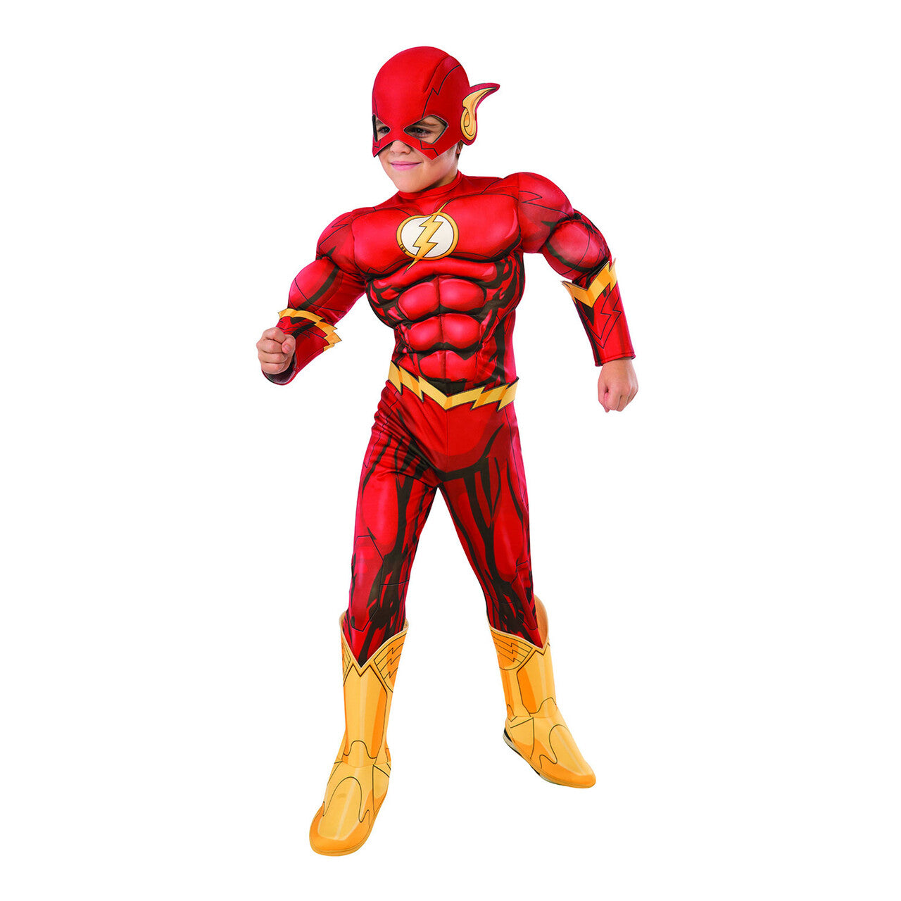 Op deze afbeelding zie je een Kostuums, van het merk Rubies. Flash Kostuum Jongen