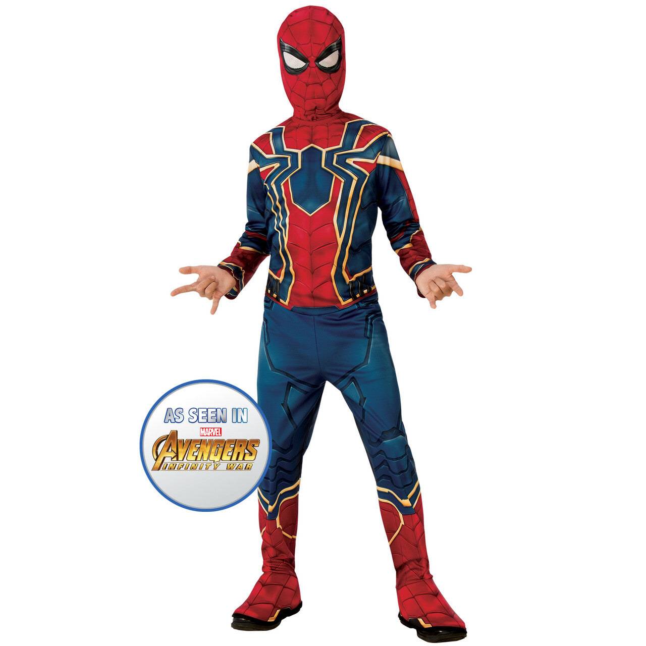 Op deze afbeelding zie je een Kostuums, van het merk Rubies. Iron Spider Kostuum Kind