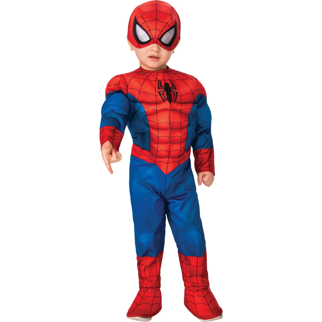 Op deze afbeelding zie je een Kostuums, van het merk Rubies. Niet Te Jong Om Te Webben Spider-Man™ Kind Kostuum