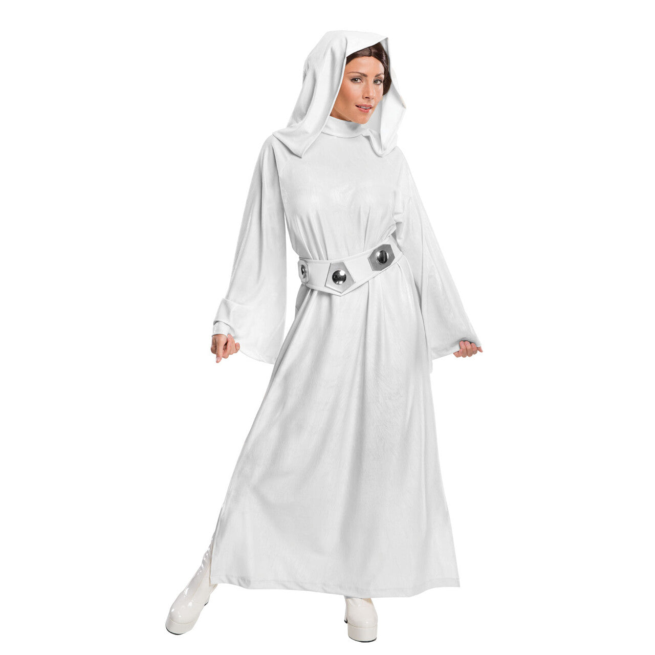 Op deze afbeelding zie je een Kostuums, van het merk Rubies. Princess Leia Kostuum Vrouw